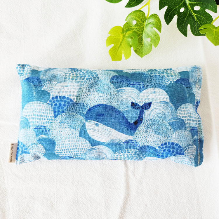 Lavender Pillow (Blue Whales)