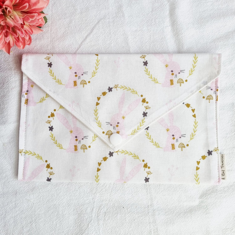 Envelope Pouch (Pink Bunny)