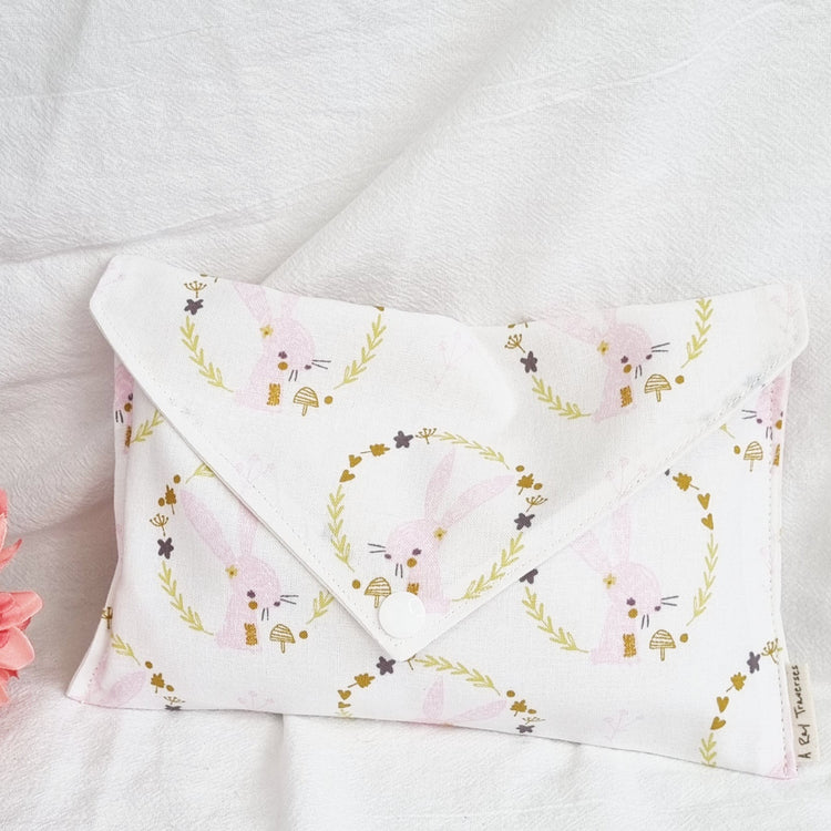 Envelope Pouch (Pink Bunny)