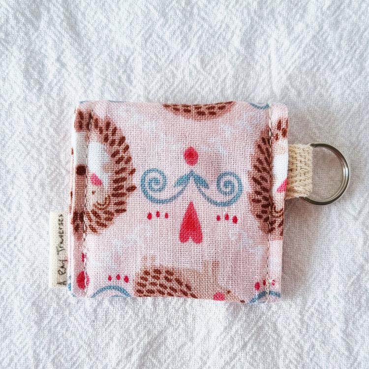 Key Ring Pouch (Minis) - Sweetheart Hedgehogs