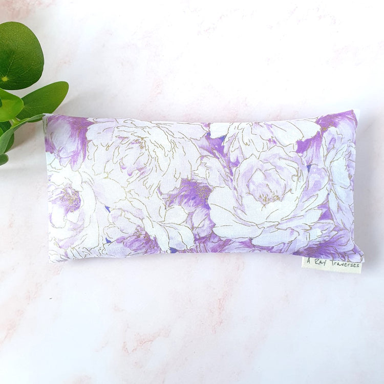 Lavender Eye Pillow (Purple Peonies)