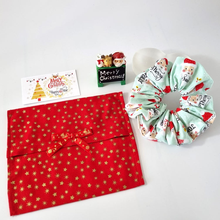 Jolly Santa Scrunchie Gift Set